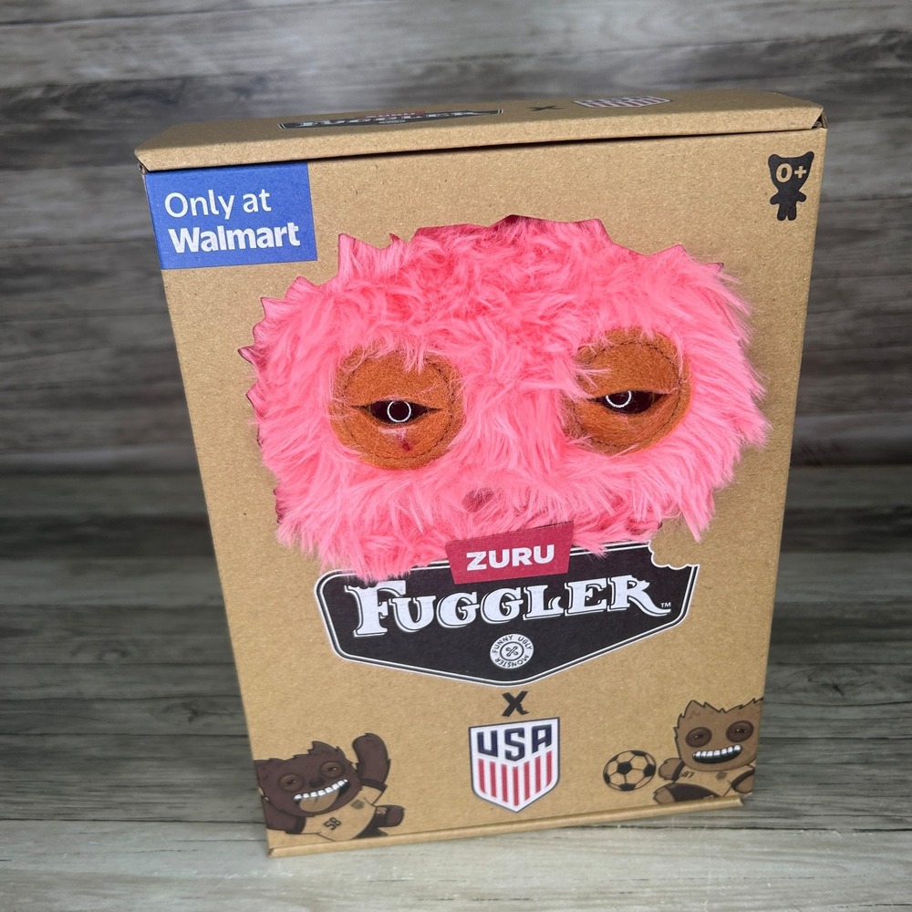Fuggler‎ X USA Soccer Mr Buttons Plush Exclusive FIFA Ugly Monster Pink